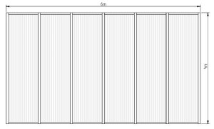 Zadaszenie tarasu 6 x 4 m 