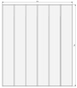 Zadaszenie tarasu 6 x 7 m 