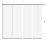 Zadaszenie tarasu 4 x 3,5 m 