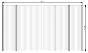 Zadaszenie tarasu 6 x 3,5 m 